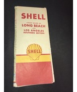 Shell Oil Map of Long Beach and Southern Los Angeles 1960 - £8.11 GBP