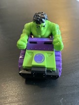 Marvel Super Hero Adventures Pullback Race Car - The Hulk 4&quot; Long 3&quot; Tall - £7.89 GBP
