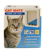 Cat Mate Large Cat Flap 4-Way Locking Pet Door - Weatherproof &amp; Silent O... - £46.37 GBP