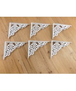 6 Distressed White Cast Iron Shelf Brackets Braces Bookshelf 7 3/4&quot; X 6 ... - $831.62 MXN