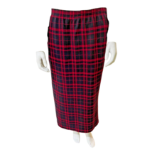 Petite Large Grunge Plaid Pencil Maxi Skirt With Pockets - £14.98 GBP