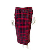 Petite Large Grunge Plaid Pencil Maxi Skirt With Pockets - £14.98 GBP