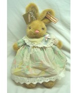 VINTAGE 1993 Anna Baby Club BROWN BUNNY IN DRESS 14&quot; Plush STUFFED ANIMA... - $363.83 MXN