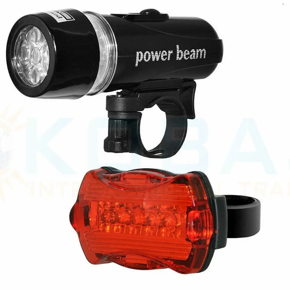Front Rear Bike Light Bicycle LED Tail Lights Flashlight Headlight Outdoor Tools - £8.11 GBP