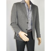 Men's MONO Turkey Casual Dress Jacket Patch Pockets Thick Cotton 1557-04 Gray image 2