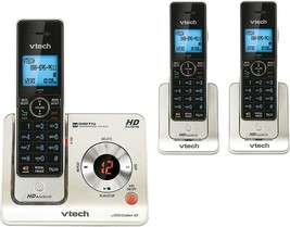 The Vtech Ls6425-3 Dect 6.0 Expandable Cordless Phone In Silver With 3 Handsets - £73.26 GBP