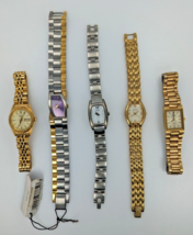 Lot of 5 Pulsar Women&#39;s Dress Quartz Watches 1N01 VC10 V400 V783 1990s A... - £155.03 GBP