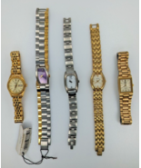 Lot of 5 Pulsar Women&#39;s Dress Quartz Watches 1N01 VC10 V400 V783 1990s A... - £153.87 GBP