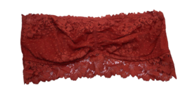 Auden Bandeau Bra Size XL Burnt Orange Lace Underwire Strapless Womens EUC - £13.14 GBP