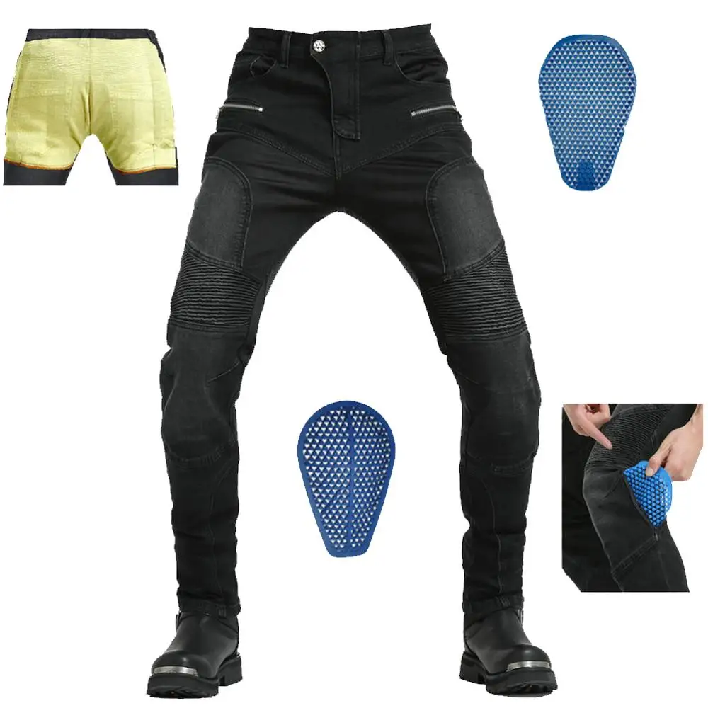 Men Women Motorcycle Riding Pants Reinforce with Aramid Protection Summe... - £97.65 GBP