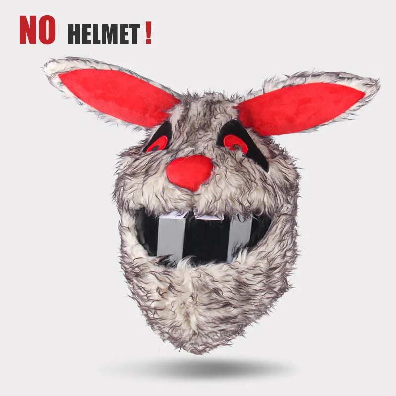Motorcycle Helmet Cover Fun Cartoon Plush Helmet Protective Hood Face Mask - £21.19 GBP+