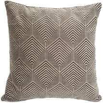 Sahara Taupe Textured Throw Pillow 20x20 - £47.17 GBP