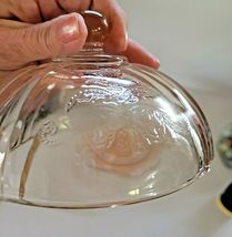 FEDERAL MADRID PINK DEPRESSION GLASS COVERED CHEESE DISH image 8