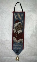Christmas Boyds Bears Holiday Pageant Bell Pull Hanging Tapestry 10&quot; - $244.84 MXN