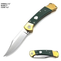 Folding Knife Hunter Green G10 Handle 3in Blade - £48.30 GBP