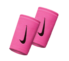 Nike Dri-FIT Stealth Double Wide Wristband Sports Band 2pcs Pink NWT AC3... - $28.90