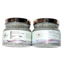 2 Pack Manna Kadar Sea Minerals Exfoliating Body Cream Scrub Aloe Cucumber 13oz - £19.43 GBP