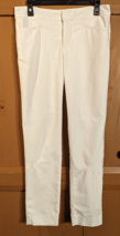 Ralph Lauren Chaps White 2 Pocket Flat Front Stretch Dress Pants Womens Size 4 - £11.61 GBP