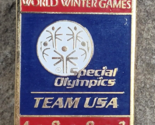 Special Olympics Team USA 1993 World Winter Games Vintage Souvenir Lapel... - $8.99
