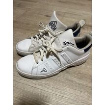 Adidas Stan Smith Mens White Navy Leather Sneakers 659910 Sz 12 Retro Vt... - $41.58