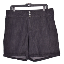 Women&#39;s Black Denim Dress Shorts Size 18 - £13.48 GBP