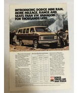 1980s Dodge Mini Van Vintage Print Ad Advertisement pa30 - $8.90