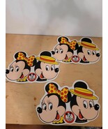 Lot of 3 VTG Mickey Mouse Club and Minnie Placemat Walt Disney Productions - $24.70