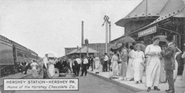Pennsylvania Hershey Chocolate Railroad Station Rr Postcard B&amp;W K37 - £4.97 GBP