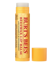 Burt&#39;s Bees 100% Natural Origin Moisturizing Lip Balm with Vitamin E &amp; Peppermin - £18.76 GBP