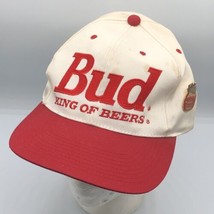 Vintage Bud King Of Beers Ken Schrader #25 Winston NASCAR Snapback Hat w... - $29.69