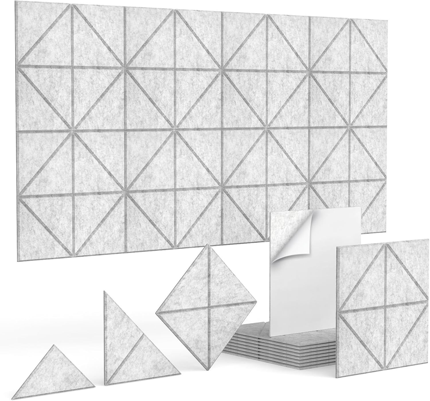 Noise-Reducing Self-Adhesive Sound Panels That Are Ideal For Decorating ... - $51.95