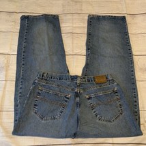 Vintage Structure Mens Size 36x32 Wide Leg Denim Jeans Made In USA - £23.49 GBP