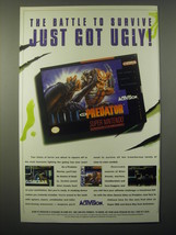 1994 ActiVision Alien vs Predator Video Game Ad - The battle to survive - £14.55 GBP