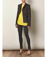 ACNE STUDIOS Blazer JACKET Distress Trims TRACY Flared Hem DARK GREY 34 ... - $9,714.20 MXN