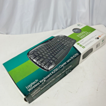 Logitech K250 Dark Fleur Design Wireless Keyboard Plug and Play Open Box Rare - £19.29 GBP