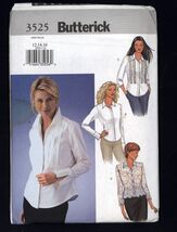 BUTTERICK Pattern No # 3525 *  Missus Semi-Fitted SHIRT Blouse 12-14-16 ... - $7.95