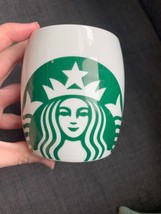 Starbucks Coffee Company 14oz White Mug Green Mermaid Siren Logo 2010 Un... - £14.84 GBP