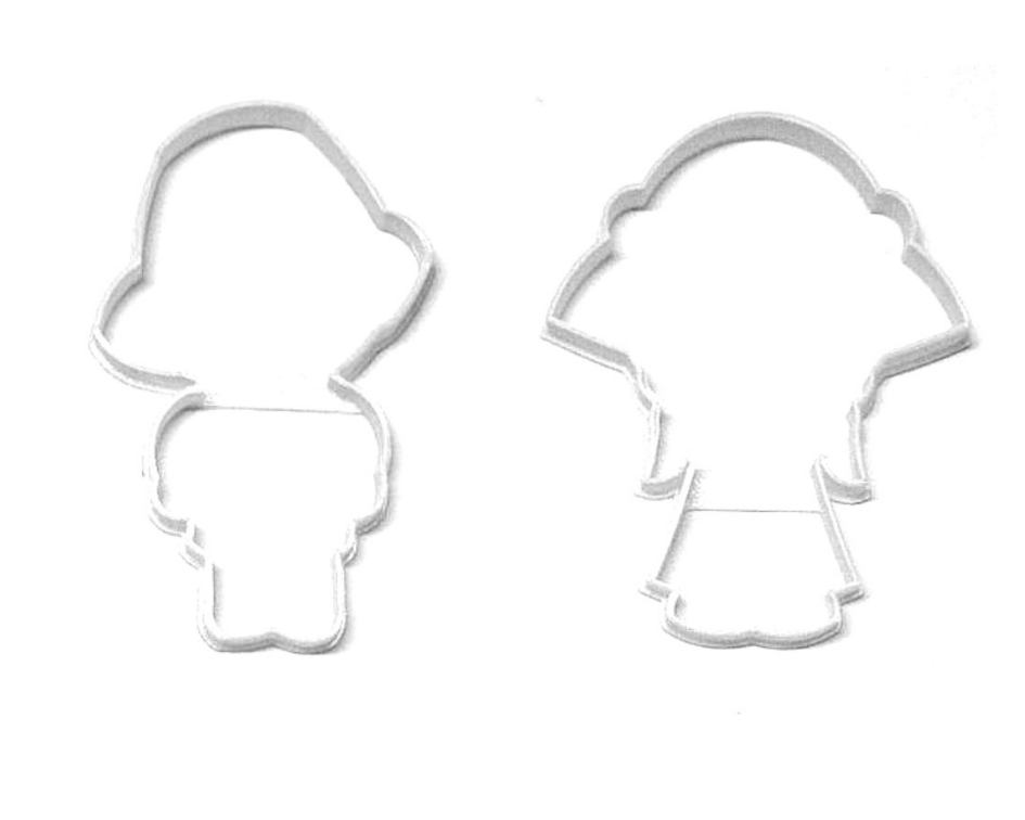 Pilgrim Couple Boy And Girl Thanksgiving Set Of 2 Cookie Cutters USA PR1390
