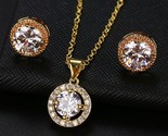Zircon women jewelry sets with silver color crystal earrings and necklace weddings thumb155 crop