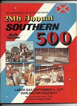 1977 Southern 500 Nascar Race Program Darrell Waltrip - $72.05