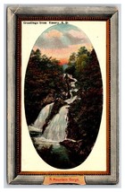 Generic Scenic Greetings Waterfall Emery SD Faux Frame UNP DB Postcard O17 - £6.97 GBP