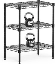 Sweetcrispy 3-Tier Storage Shelving Unit, Adjustable, 13.8&quot; D X 23.6&quot; W ... - $51.94