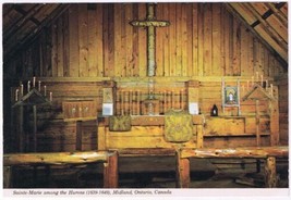 Postcard Church Of St Joseph Sainte Marie Among The Hurons Midland Ontario - £3.10 GBP