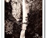 RPPC Multnomah Falls w Footbridge Columbia River OR Oregon Sawyer Photo W9 - $2.92