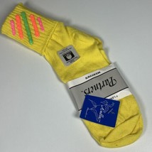 Vintage Mervyn’s Partners Yellow 80’s Cuffed Anklet Socks Women Size 9-1... - £15.50 GBP