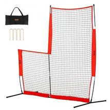 L Screen Baseball for Batting Cage, 7x7 ft Baseball &amp; Softball Safety Screen... - $88.28