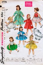 Simplicity 1779 Vintage Sewing Pattern Wardrobe for 18&quot; Girl Doll - $12.86