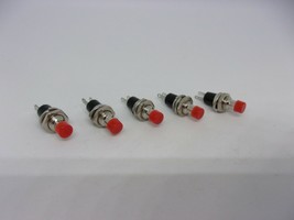 5x Pack 3A 125V 1A 250V AC 7mm 2 Pins Push Power Switch Button Momentary... - $13.10