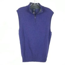 NWOT Mens Size Large Bills Khakis Purple Quarter Zip Golf Sweater Vest NEW - $26.45