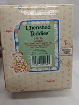Cherished Teddies 1995 Amanda Here&#39;s Some Cheer To Last The Year Holding Cookies - £14.23 GBP